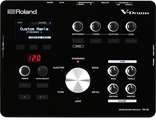 Roland TD-25 Electronic Drum Module With Pro-Level Sounds Black