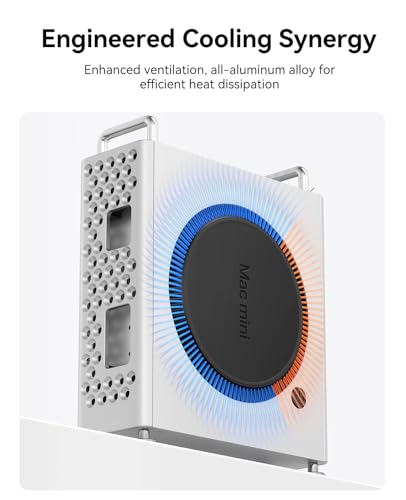 ORICO ORICO MiniPro Thunderbolt 5 アルミ ドッキングステーション 垂直スタンド Mac mini M4/M4 Pro 専用 最大転送速度 80Gbps 内蔵 2TB SSD MST5P の商品画像 5