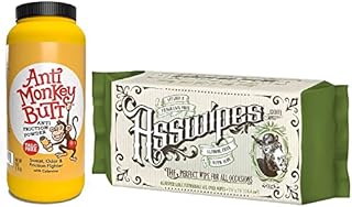 Fresh Body FB Anti Monkey Butt and Asswipes Bundle: 6oz Anti Monkey Powder with Calamine and Asswipes All Over Cleansing Hygiene Wipes with Aloe and Vitamin E