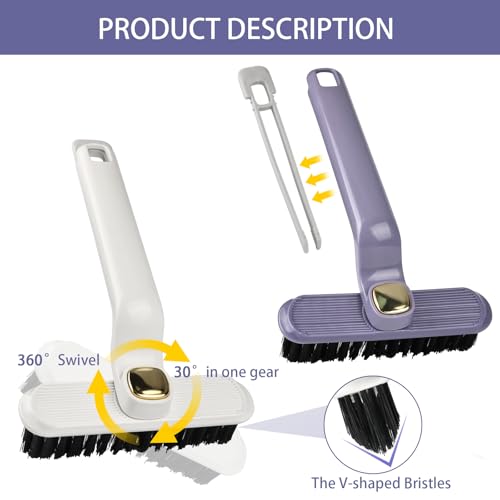 Image of Scrub Brush for Kitchen Grout, Cleaning Brush for Bathroom use,Crevice Cleaning Brushes scrubbing Bathroom Floor,Sink,Tile,Shower, Grout Brushes with Hard bristles.