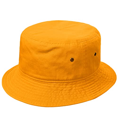 Image of Falari Men Women Unisex Cotton Bucket Hat 100% Cotton Packable for Travel Fishing Hunting Summer Camp