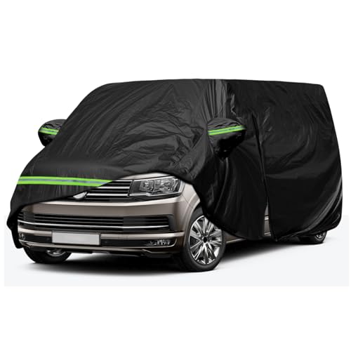 Autoabdeckung Wasserdicht Passend für VW T5 T6 LWB Transporter, Schwarz