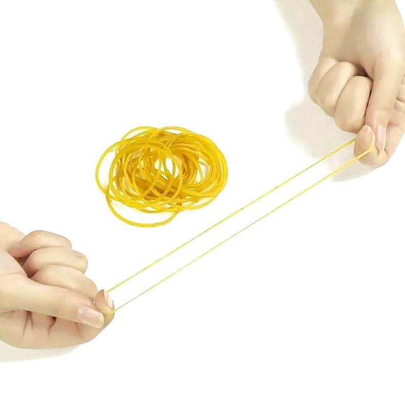 Elastici In Gomma Gialli 1 Kg – Spessore 1,6 Mm, Resistenti E Versatili Per Ufficio, Casa E Lavoro, Confezione Abbondante