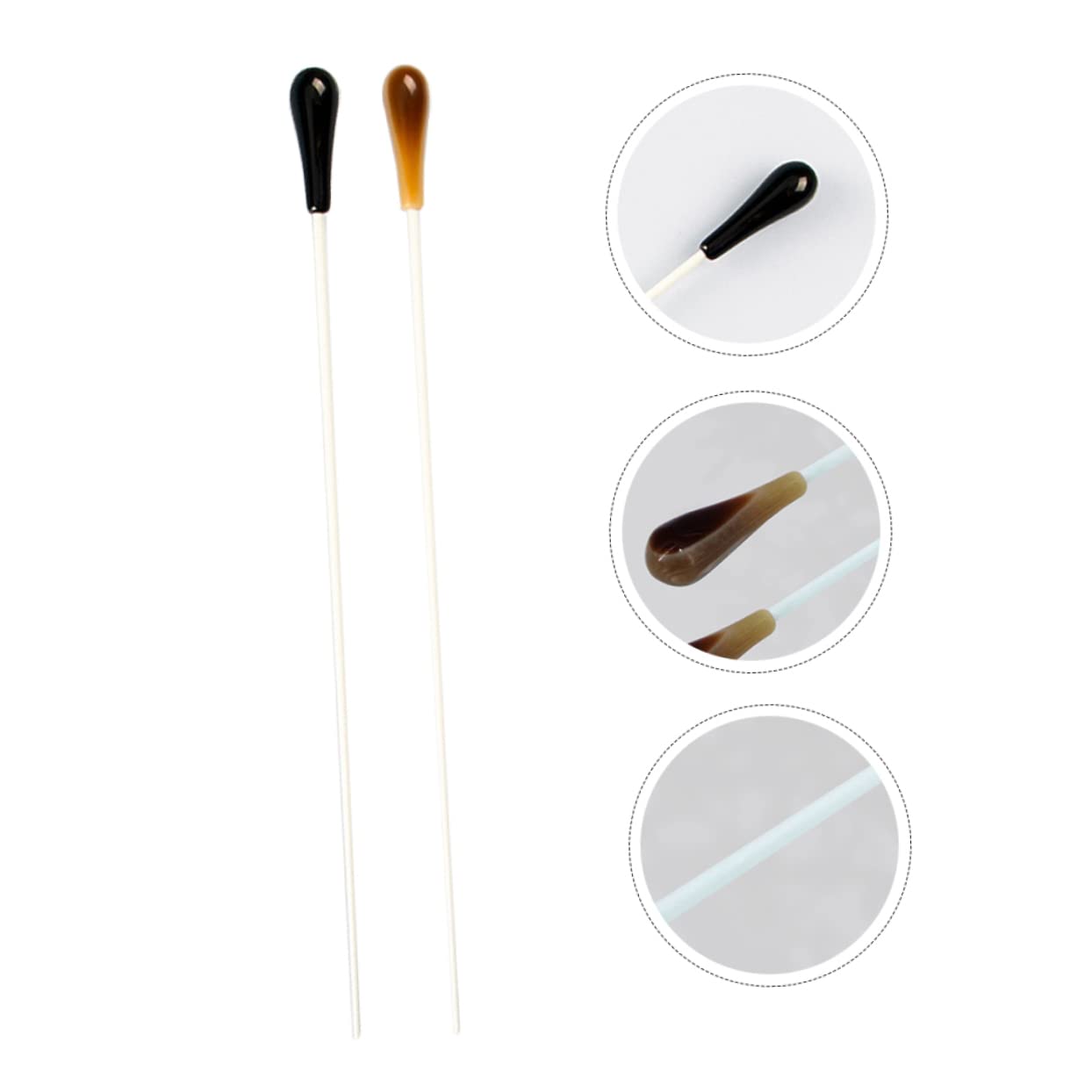 NULYLU 5sets Music Accessory Conductors Stick Resin for Concert Gig Stick Portable Convenient and Sturdy for Orchestra Performance 2pcs*5