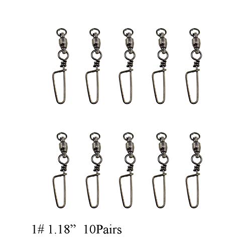 image for Hao Pro Fishing Rolling Snap Swivels 44mm Length 73lb Barrel Column Be