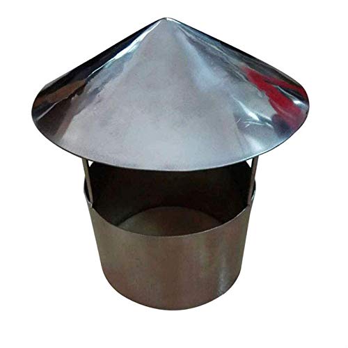 Chapeau de cheminée acier inoxydable durable de 130 mm