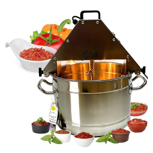 Batidora automática de alimentos con raspador elevador para preparación de salsas, sopas, mermeladas y condimentos