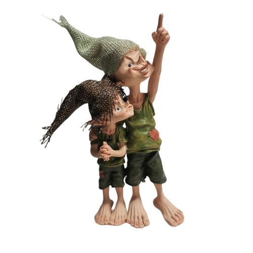 Statue de fée de jardin et frères elfes : le cadeau artisanal idéal - 2