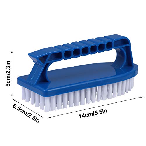 Happyyami Bathtub Scrubber Carpet Scrubber Scrubbing Brush Easy to Grip Household Washing Brushes Laundry Clothes Shoes Scrubber for Pool Kitchen Bathroom Carpet Cleaner Brush Carpet Scrubber