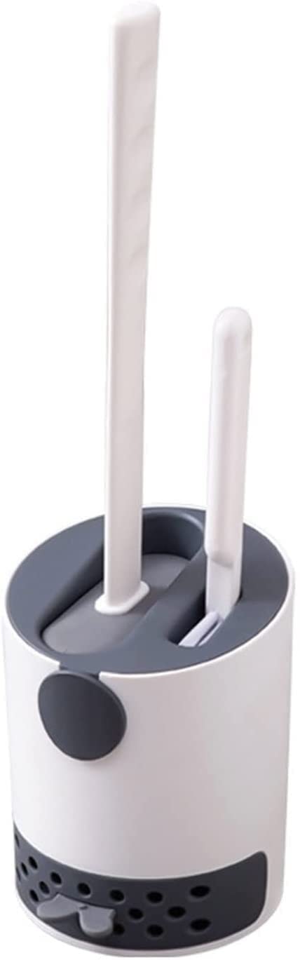 Brosse de toilette à poils en silicone souple anti-rayure pour récurage efficace