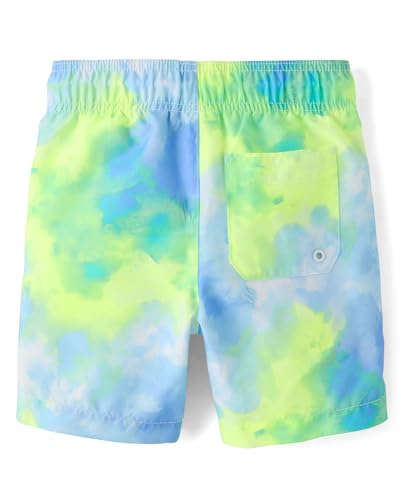 Image of The Children's Place Boys' Short Sleeve Rashguard and Swim Trunk, 2-piece Set