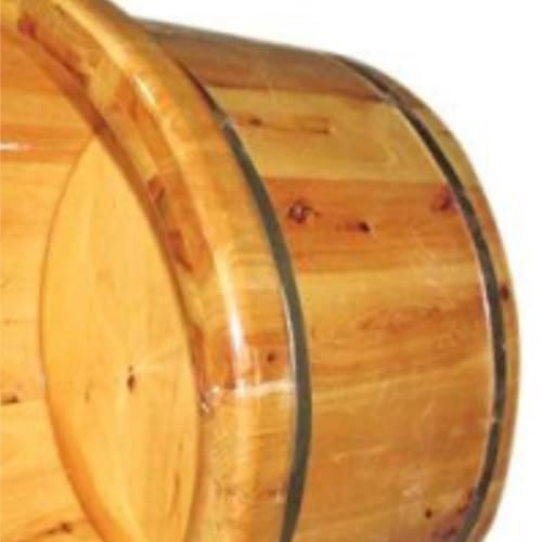 Barril de spa para pies de madera para cuidado y pedicura miniatura 5