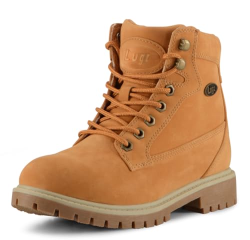 Lugz | Mantle Hi Womens Boots | Slip Resistant Womens Fall Boots | Everyday Women Footwear, Golden Wheat/Cream/Gum, 6 M
