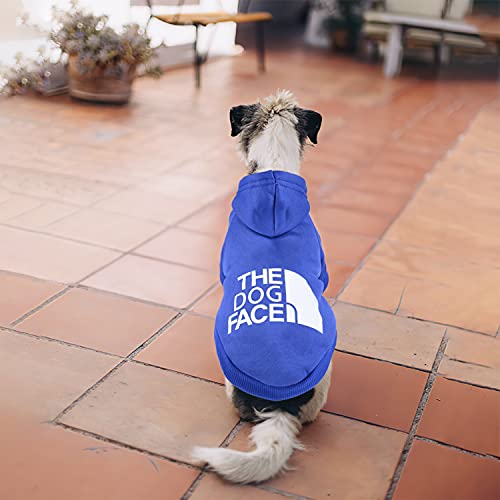 Dog Sweatshirt Hoodie 2 Pack Pet Puppy Sweaters For Small Dogs Girl Boy Chihuahua Doggie Clothes Outfit Apparel Cats Clothing Coats (Black+Blue, Small) #TOP6