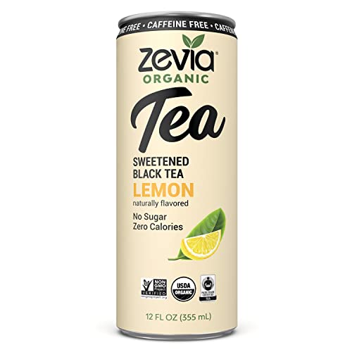 Zevia Organic Caffeine Free Sweetened Lemon Black Tea, 12 Fz #TOP9