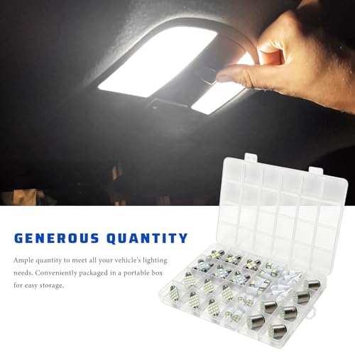 Kit de 42 luces LED interiores para auto 6000K T10 y más miniatura 5