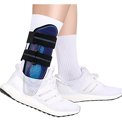 VELPEAU Ankle Support Brace, Ankle Stabilizer for Men & Women, Stirrup Splint for Sprains, Tendonitis, Volleyball, Basketball, Sprained Ankle, Reversible Left & Right Foots, One Size Fits Most (Blue) Cover