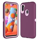 Thybx Galaxy A11 Case, for Samsung Galaxy A11 Case, [Drop Protection] Full Body Shock Dust Absorbing Grip Plastic Bumper TPU 3-Layers Durable Solid Phone Sturdy Hard Cover for Samsung A11 [Wine Red]