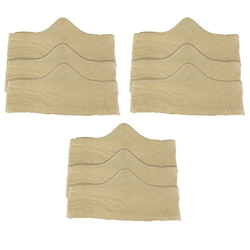 More of Me to Love 100% Cotton Bra Liner 9Pack: Beige - Large