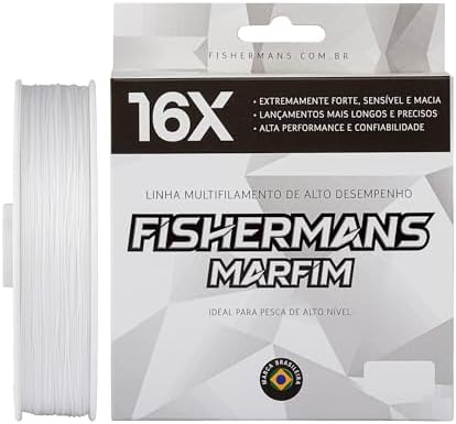 Linha De Pesca Fishermans Multifilamento 16 Fios Marfim