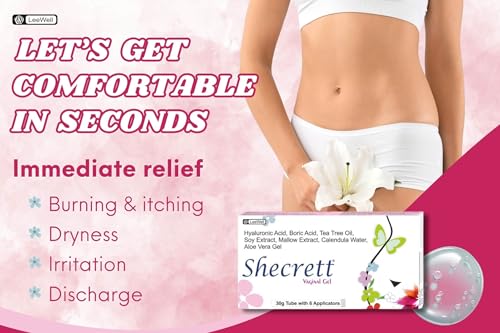 Image of by LeeWell Boric Acid Vaginal Gel for Women | intimate wash for yeast infection, Itching, Irritation, Dryness & Smell Relief, Hyaluronic Acid, Soy, Aloevera, tea tree oil, Mallow Extract - 30 grams +6insert