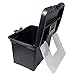 LavoHome Portable File Storage Organizer Box Heavy Duty Sturdy With Lid for Filing Files, Letters,Folders,Spacious-School&Office Supplies-Black