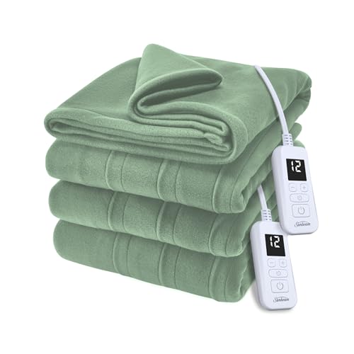 Sunbeam Royal Ultra Fleece Heated Electric Blanket Queen Size, 90