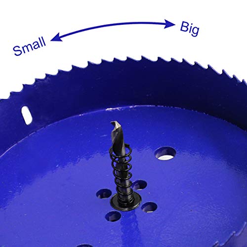 Image of Luomorgo 6 3 /8 inch 162mm Hole Saw, HSS Bi-Metal Hole Cutter