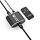 Ziiphon Toslink SPDIF-Switch, 3-in-1-Ausgang, 3 x 1 digitaler optischer Audio-Splitterschalter, mit IR-Steuerung DTS AC3