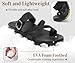 KuaiLu Womens Orthopedic Sandals With Comfortable Arch Support Cushion Yoga Mat Slides Fashion Summer Beach Flat Sandles Adjustable Open Toe Travel Outdoor Plantar Fasciitis Flip Flops Black 10
