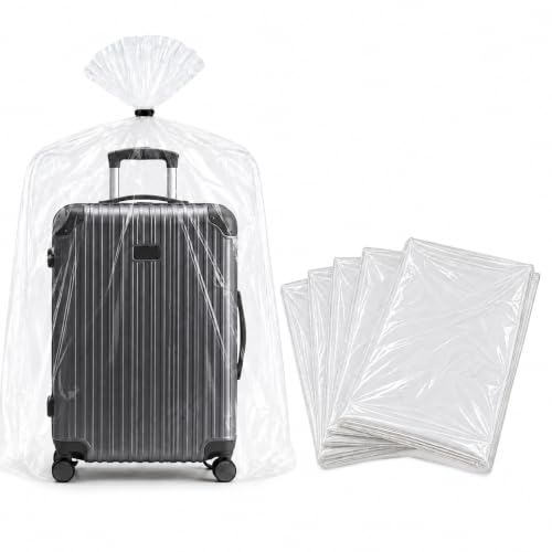 Image of Storite 10PCs Large Tranparent LDPE Plastic Trolley Cover 40 x 60 in