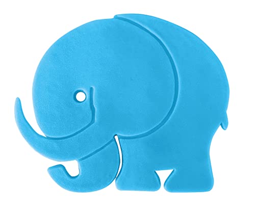 ARREGUI Pegatina Ventosa Suelo bañera | Almohadilla Antideslizante | 6 Piezas | Elefante Azul | Silicona, Pequeño, 6