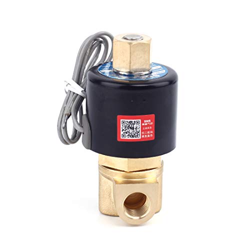 Sns Ac110V 1/4" Npt Brass Electric Solenoid Valve Normally Open Water, Air, Diesel 2Wk025-N08 #TOP7