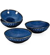 UNICASA Cereal Bowls, Stoneware 4-Piece Blue Bowls Set - 800 ml, Bowl Set/Soup Bowls Ceramic/Bowl...