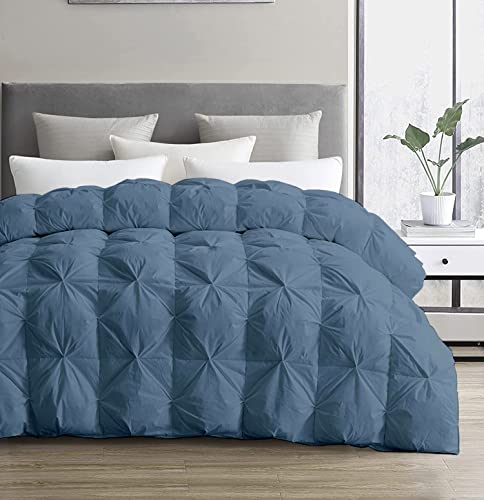 Kanak Bedding All Season Pinch Pleated Comforter1 Piece Bed in a Bag Comforter Super Queen Size 100% Egyptian Every Pleat is Handmade for an Exquisite Look