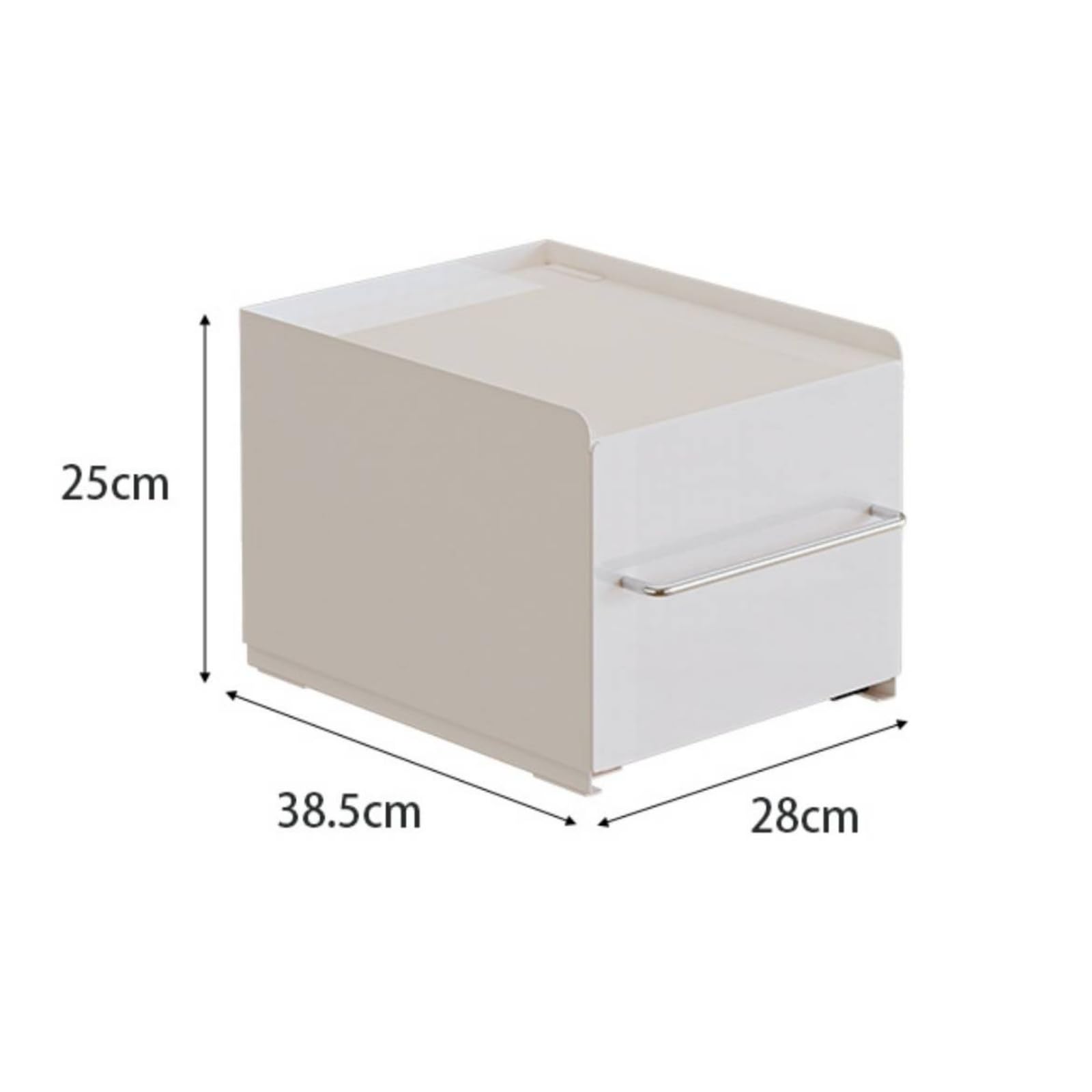 Ronyme Organizador Cajón Escritorio Resisn Al Polvo Organizador Rectangular con Asa Frontal Fácil Limpiar Escritorio con Almacenaje