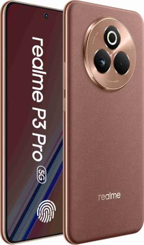 Image of Realme P3 Pro 5G (Saturn Brown, 8GB RAM, 128GB Storage) | Snapdragon 7s Gen 3 | AMOLED Display | Dual Nano-SIM | 6000mAh Battery