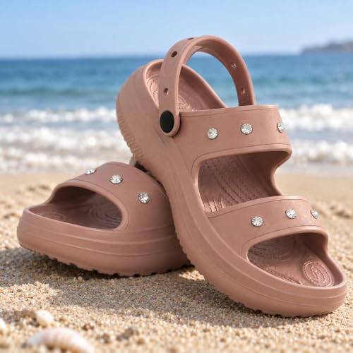 Image of TRASE Clogs Double Strap for Women | Back Strap Stylish | Comfortable, Light Weight Stylish | Anti-Skid | Everyday & Waterproof Use Mules