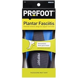 1 of PROFOOT Plantar Fasciitis Orthotic Insoles for Men (Sizes 8-13) – Gel Shoe Inserts for Instant Heel Pain Relief and Arch Support - 1 Pair of Heel Pads
