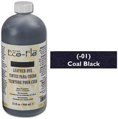 Tandy Leather Eco-Flo Leather Dye Quart (946 ml) Coal Black 2601-01