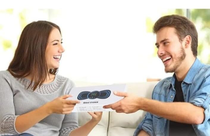Image of REBONICX Mini Butterfly Tens Massager With 8 Modes, 19 Levels Electric Rechargeable Portable Ems Patch For Shoulder, Neck, Arms, Legs, Neck, Men /Women