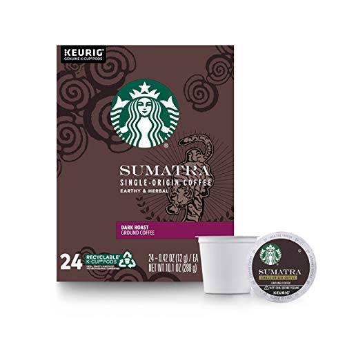 Starbucks Dark Roast K-Cup Coffee Pods — Sumatra for Keurig Brewers — 4