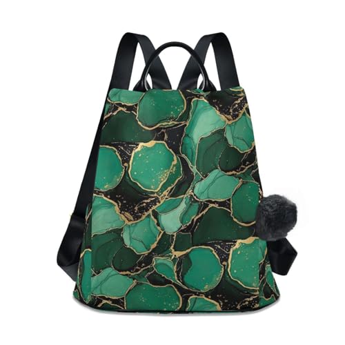 Sac à dos tendance femme vert émeraude pour voyage et ville