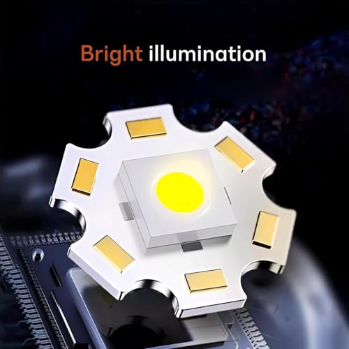 Image of RL-M58 300W LED Flashlight Torch | High Power Super Bright Light | Zoomable Focus | Type-C Rechargeable for Camping Hiking