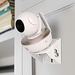 Support mural ajustable angle pour Motorola Baby Monitor, optique pour bébé DXR-8, Samsung, Babysense, HelloBaby, Arlo et la plupart des moniteurs universels Caméra, matériau alliage d'aluminium