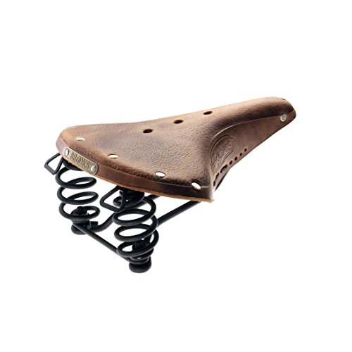 Brooks Saddles B67 S Bicycle Saddle (Women's, Chrome Springs, Aged