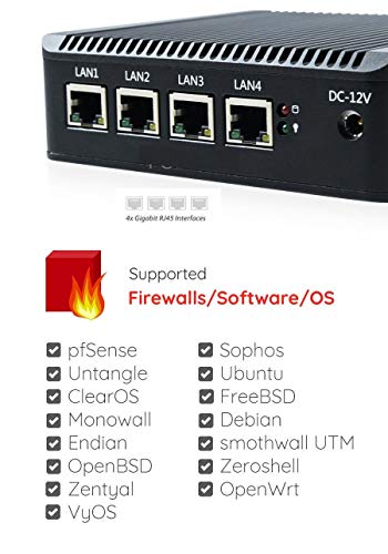 Image of 4 LAN Mini PC | 2.5 Gbps * 4 Ethernet Ports | J5005 Quad core CPU Mini Computer Barebone - Used for Automation | Firewall, Pfsense | Runs 24 /7 Without Any Heating Issues..