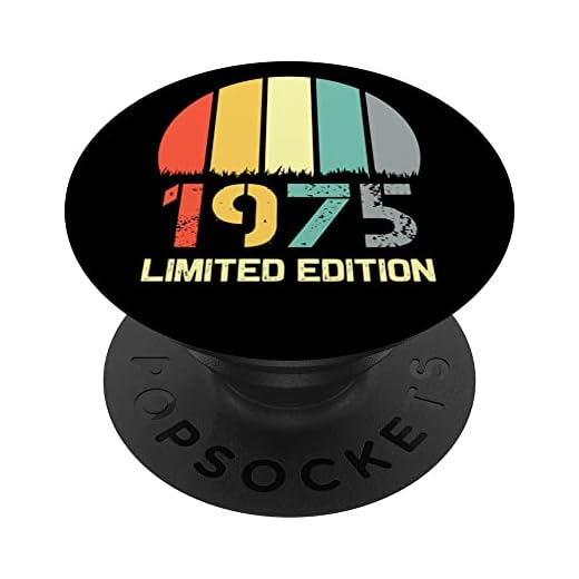 Born In 1975 Edición Limitada 1975 Cumpleaños Popsocket 1975 PopSockets PopGrip Intercambiable