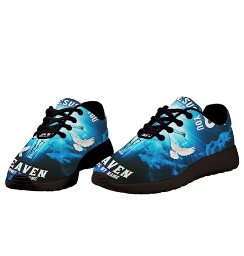 Jesus Because of You Heaven Knows My Name Shoes for Women Men Trail Running Casual Fashion Sneakers Slip-on Tennis Shoes4