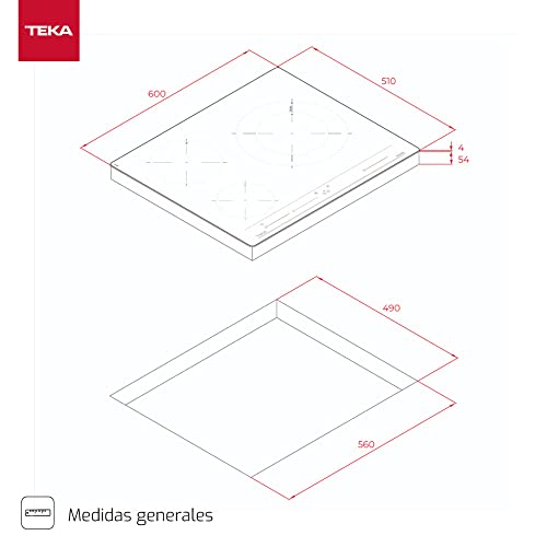 Miniatura 8 de Teka Izc 63015 Mss - Placa De Inducción De 60 Cm, 3 Zonas De Cocción, Touch Control Multislider, Función Power Plus - Stop Go, Modo Silencio, Color Cristal Negro